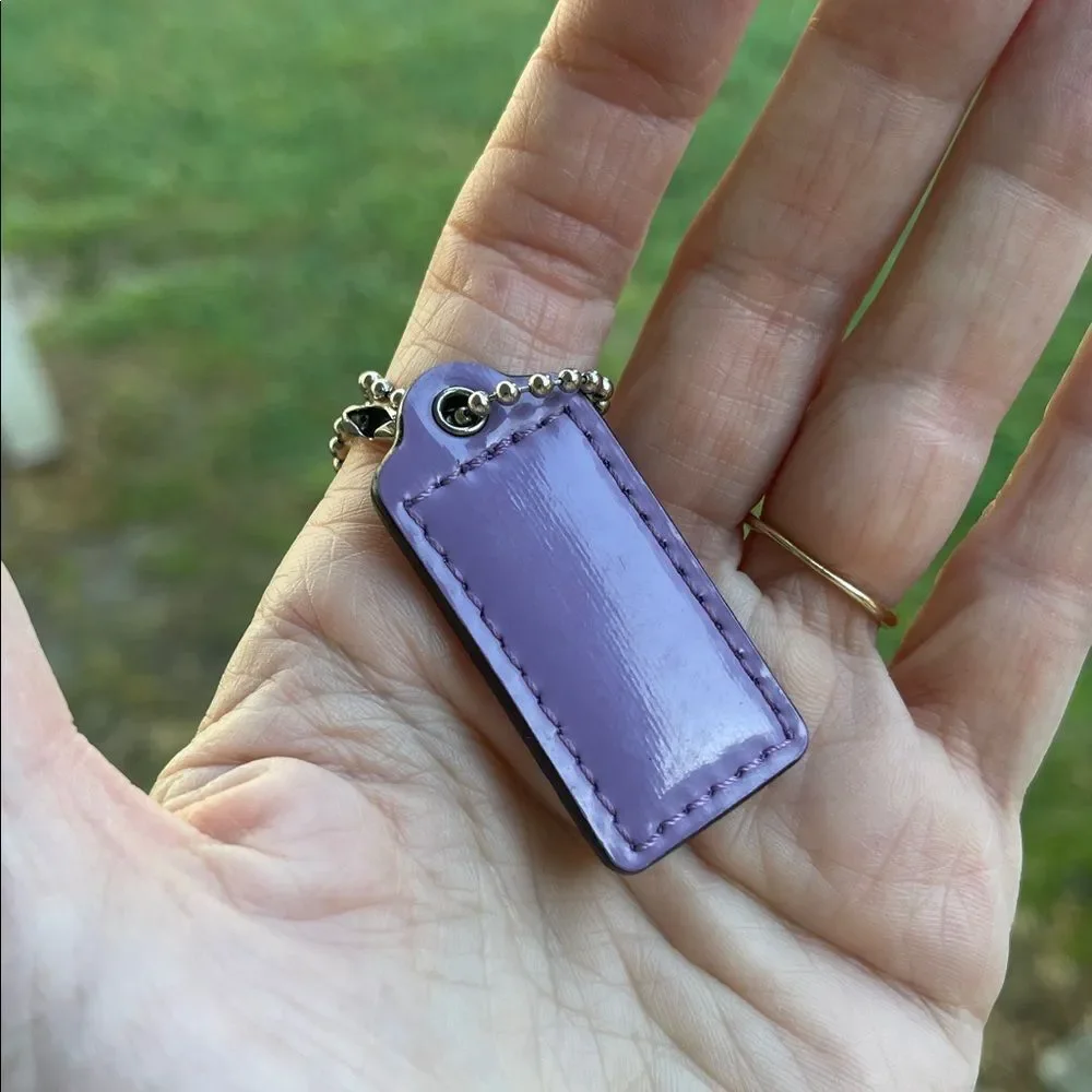 Coach Signature Stripe Hipster Slim Duffle Crossbody Purple - Lavender Hangtag
